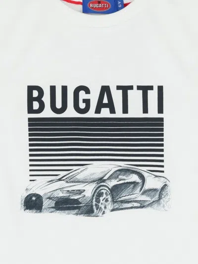 Bugatti Car-print T-shirt In White