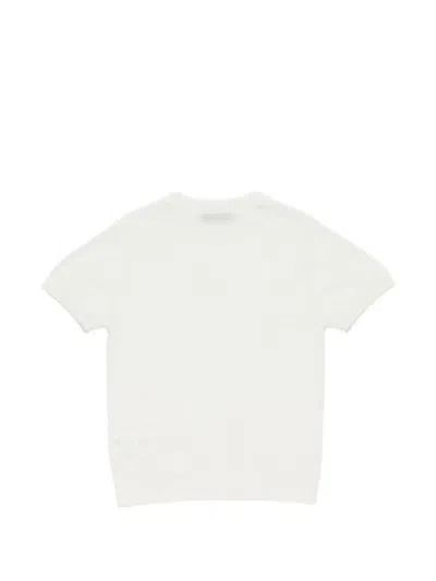 Manuel Ritz Fine-knit T-shirt In White