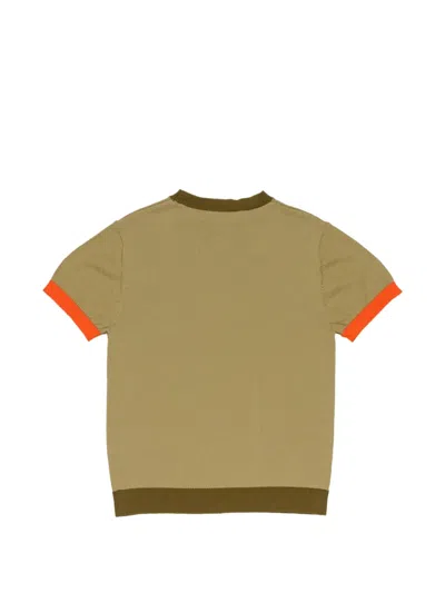 Manuel Ritz Fine-knit T-shirt In Green