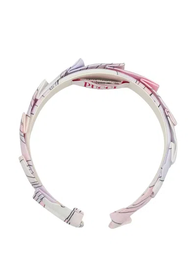 Pucci Junior Patterned Headband In Purple