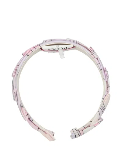 Pucci Junior Patterned Headband In Purple