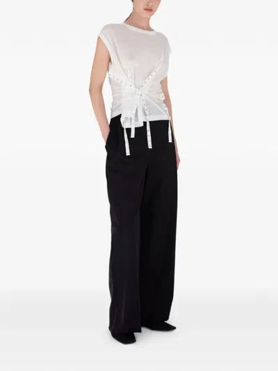 Rxquette Snap-button Top In Neutral