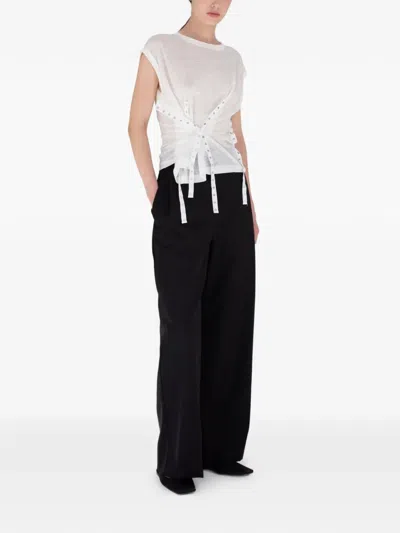 Rxquette Snap-button Top In Neutral