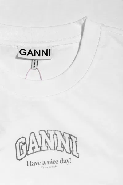 Ganni Essential Basic Long Sleeve In White
