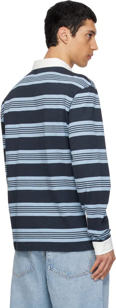 Lacoste Striped Long-sleeve Polo Shirt In Multi