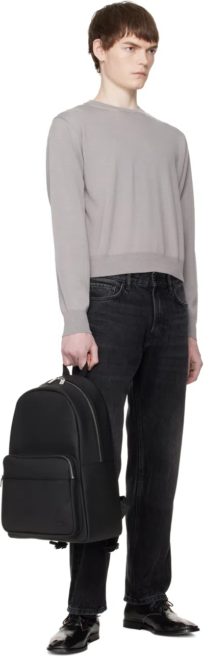 Lacoste Black Classic Backpack In Black