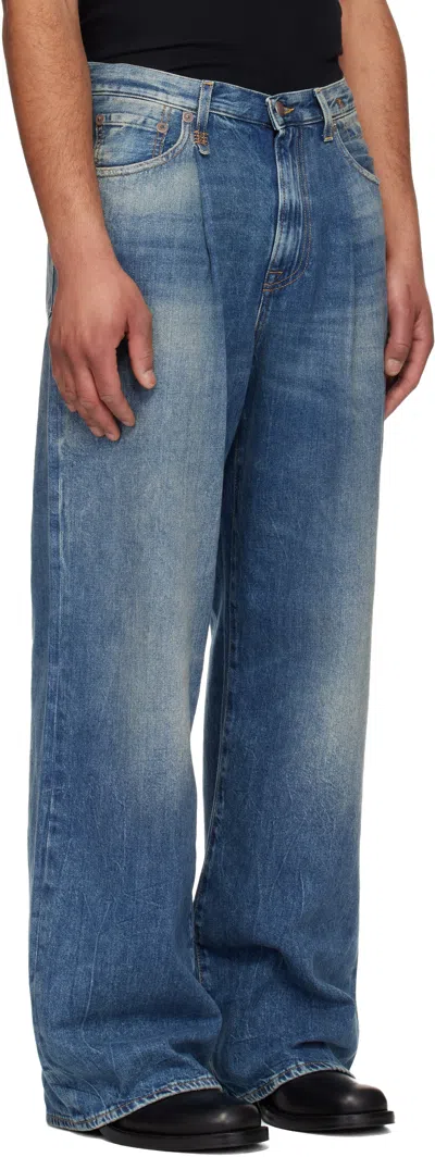 R13 Blue Damon Jeans In Blue