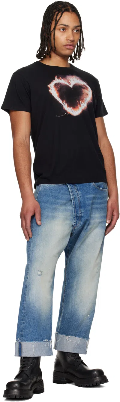 R13 Blue Crossover Jeans In Blue