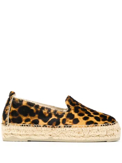 Manebi Leopard Pattern Espadrilles In Multi