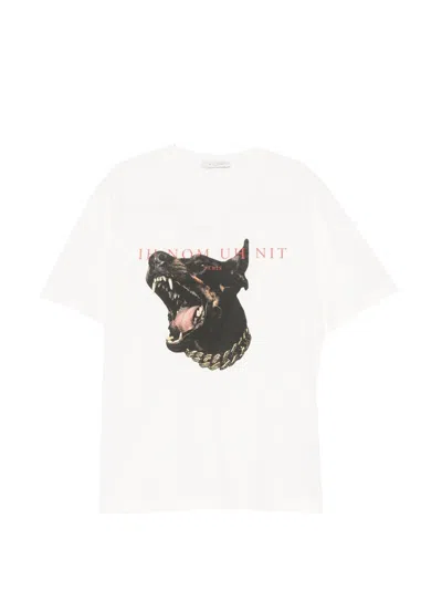 Ih Nom Uh Nit Pattern-printed Crewneck T-shirt In White