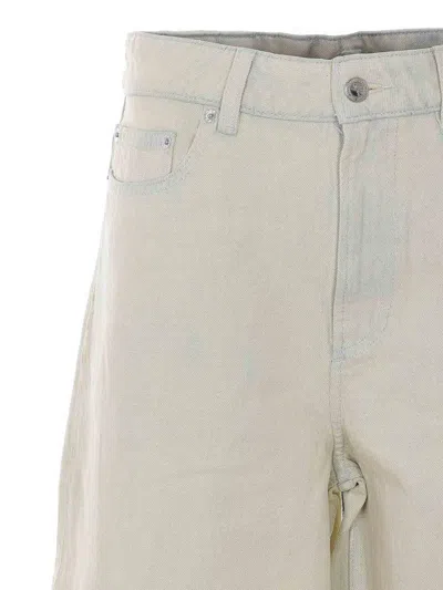 Apc White Denim Jeans In White