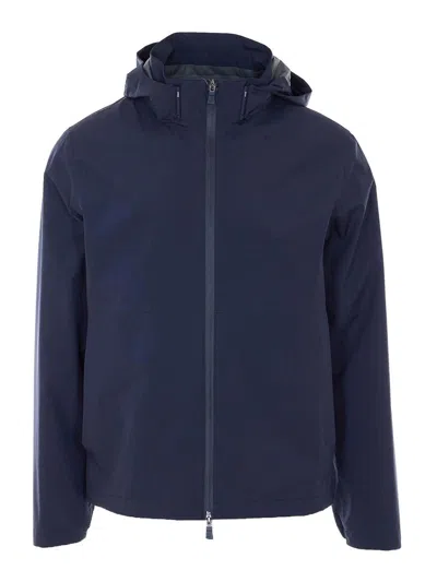 Herno Men Windstopper 2 Layers Jacket In Blue