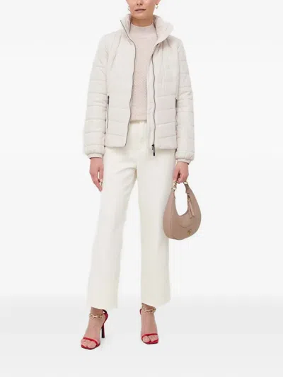 Armani Exchange Zip-up Puffer Jacket In Neutral
