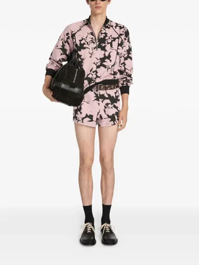 Dries Van Noten Suede Duffle Bag In Black