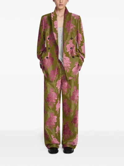 Dries Van Noten Double-breasted Blazer In Multi