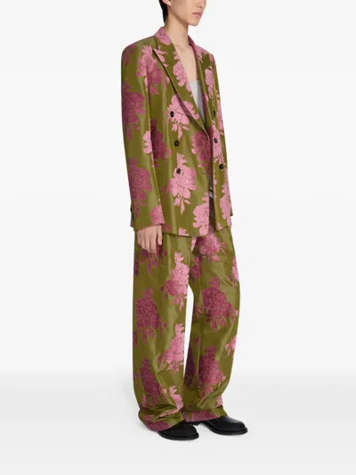 Dries Van Noten Double-breasted Blazer In Multi