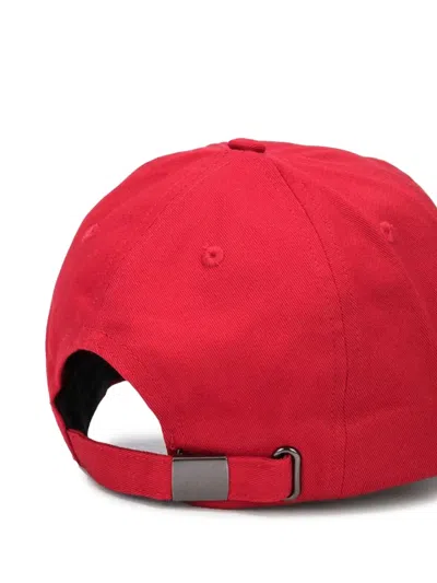 Mostly Heard Rarely Seen 8-bit Stallion Logo-patch Cap In Red