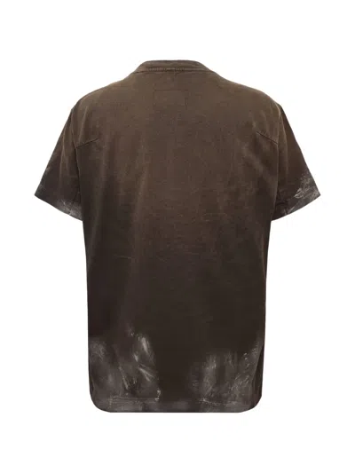Doublet Luxury Mud Paint T-shirt In Brown