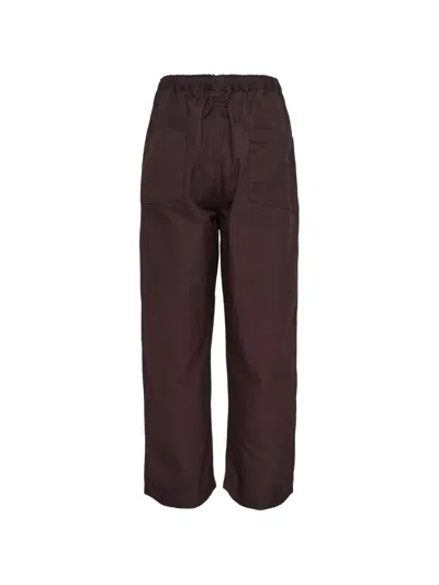 Miharayasuhiro Drawstring Trousers In Brown