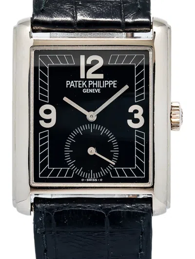 Pre-owned Patek Philippe Rectangular Black 30mm Watches