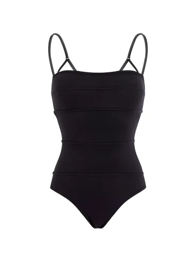 Vilebrequin Women Sculpting One-piece Swimsuit Solid In Black