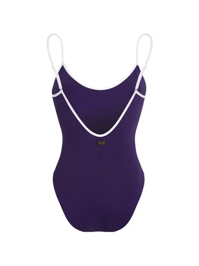 Vilebrequin Women Low-back One-piece Swimsuit Solid In Blue