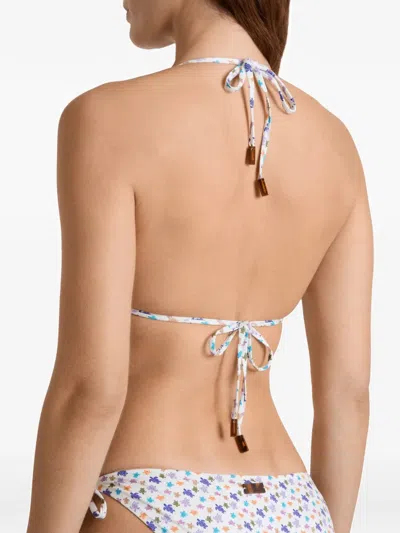 Vilebrequin Women Triangle Bikini Top Micro Ronde Des Tortues In Multi