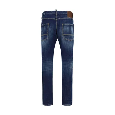 Dsquared2 Teddy Mini Front Jeans In Blue