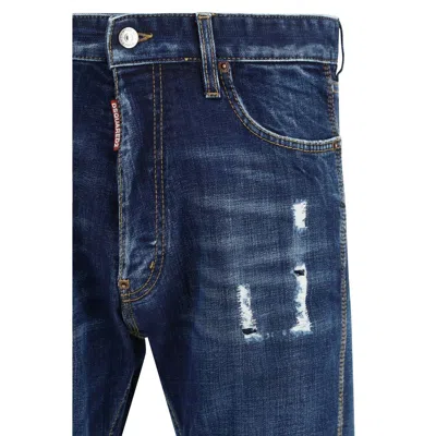 Dsquared2 Teddy Mini Front Jeans In Blue