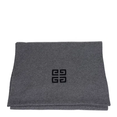 Givenchy Gray Wool Scarf In Purple