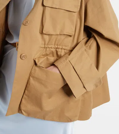 Dorothee Schumacher Cotton Casual Jacket In Brown