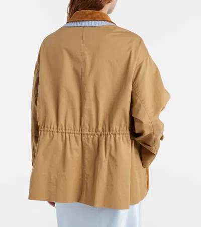 Dorothee Schumacher Cotton Casual Jacket In Brown