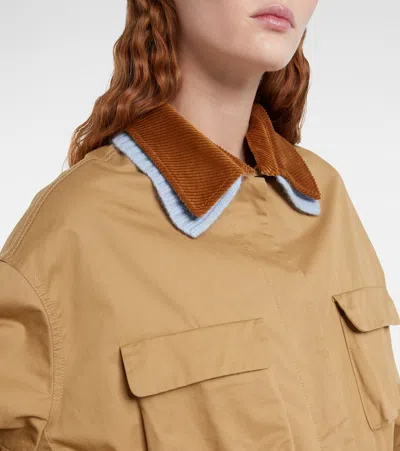 Dorothee Schumacher Cotton Casual Jacket In Brown