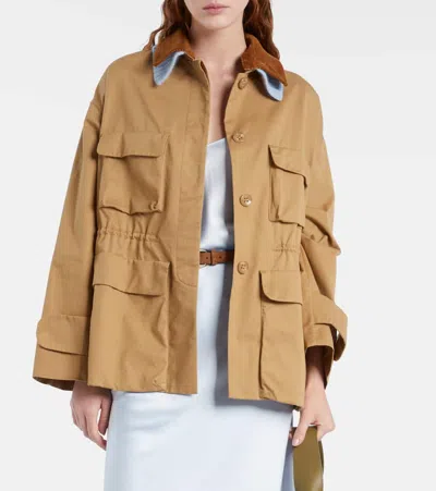 Dorothee Schumacher Cotton Casual Jacket In Brown