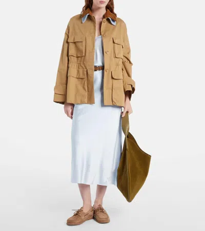 Dorothee Schumacher Cotton Casual Jacket In Brown