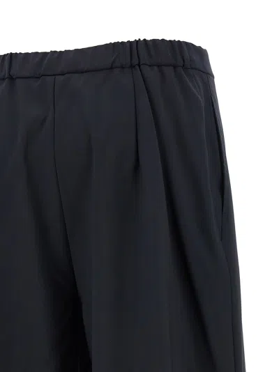 Max Mara Corone Drawstring Trousers In Black
