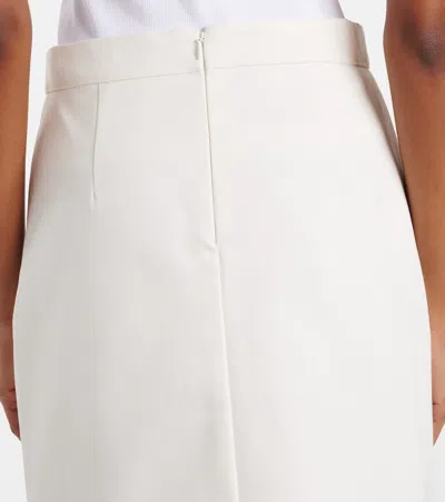 Plan C Embellished Cotton Drill Midi Skirt In Multi