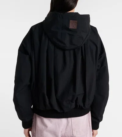 Loewe Technical Cotton-blend Jacket In Black