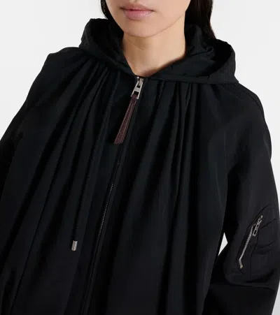 Loewe Technical Cotton-blend Jacket In Black