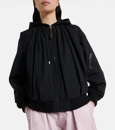 Loewe Technical Cotton-blend Jacket In Black