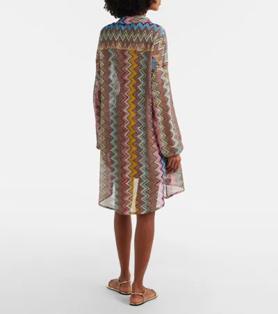 Missoni Zig Zag Lamé Shirt In Multi