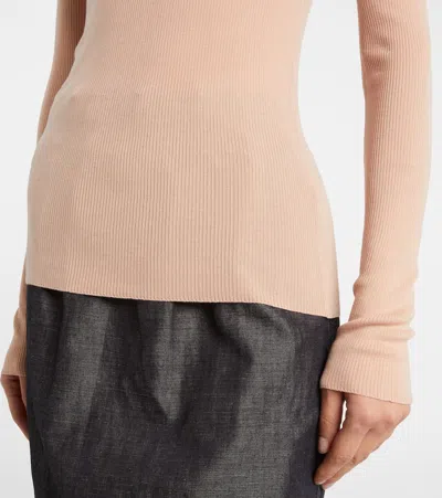 Prada Virgin Wool Sweater In Pink