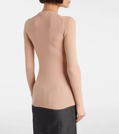 Prada Virgin Wool Sweater In Pink