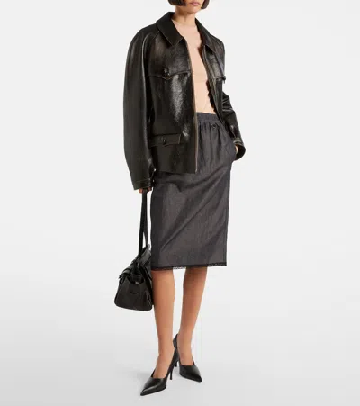 Prada Virgin Wool Sweater In Pink