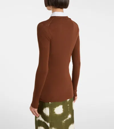 Prada Virgin Wool Cardigan In Multi