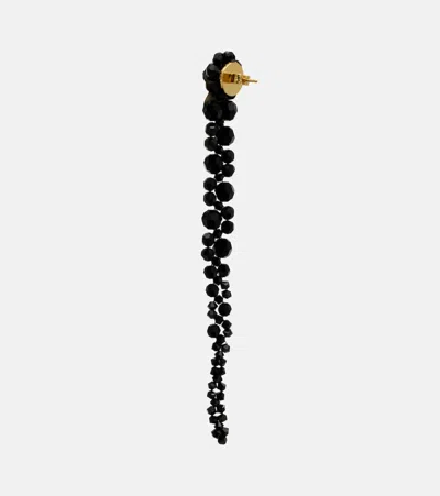 Simone Rocha Drip Embellished Drop Earrings In Black