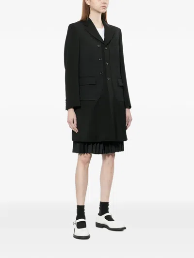 Comme Des Garçons Single-breasted Coat In Black