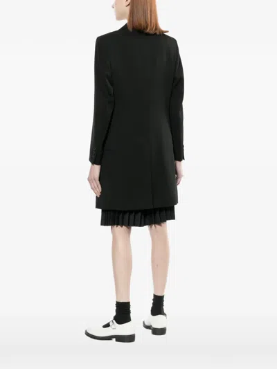Comme Des Garçons Single-breasted Coat In Black