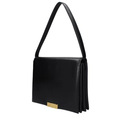 Jil Sander Medium-sized Leather Shoulder Bag In Black