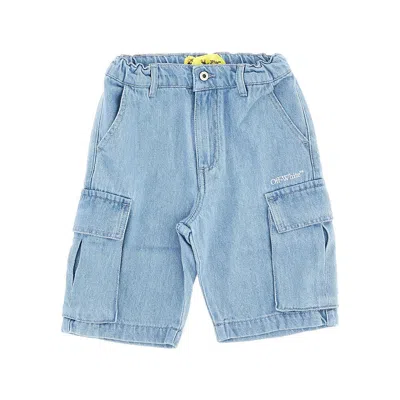 Off-white Cargo-pocket Shorts In Blue
